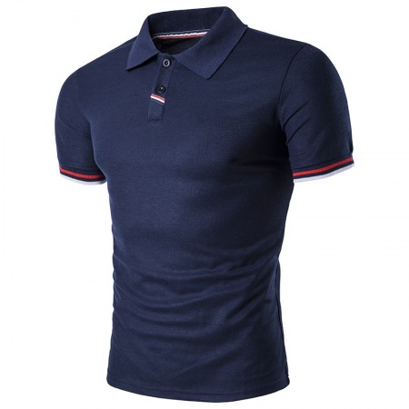 Men's British Style Casual Polo Shirt